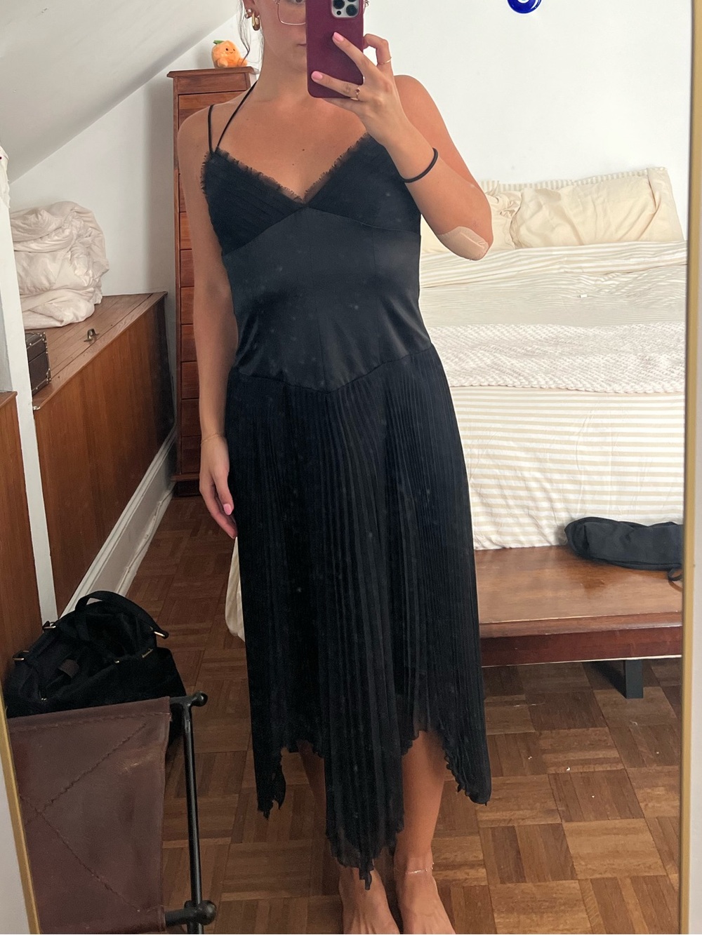 Laundry Black Pleated Dress - Picture 8 of 8